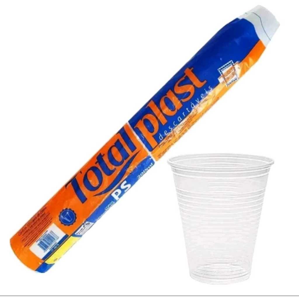 Copo Descartável de 200ml Água Refrigerante Café 300 / 500 / 1000 Unidades
