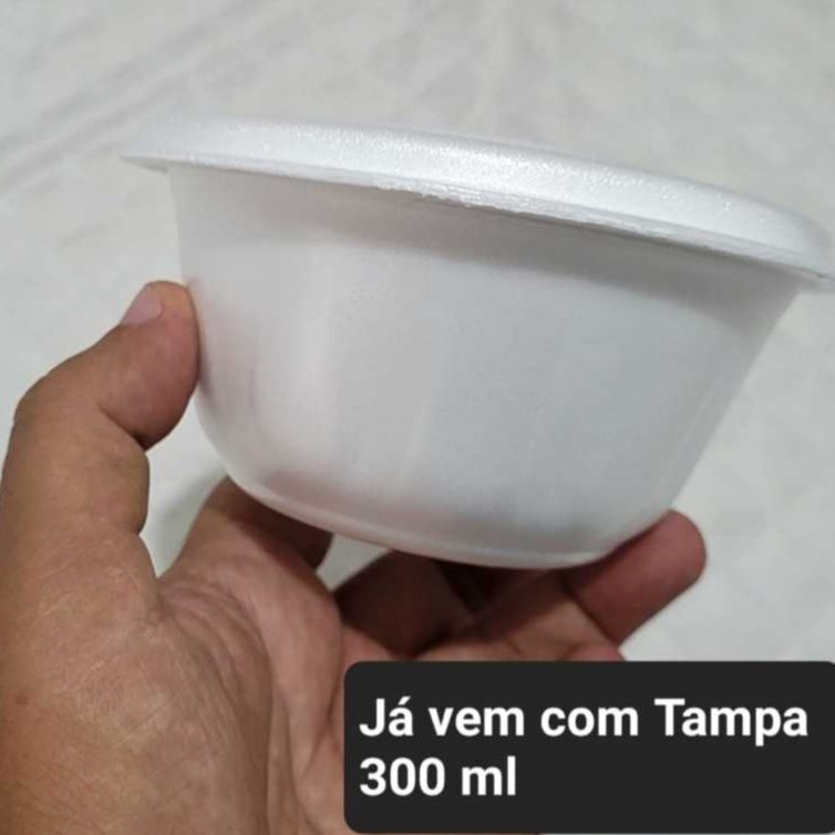 Cumbuca para Caldo Sopa Pote de Isopor Térmico 300ml M300 Ultratherm com 50 100 Un festa junina