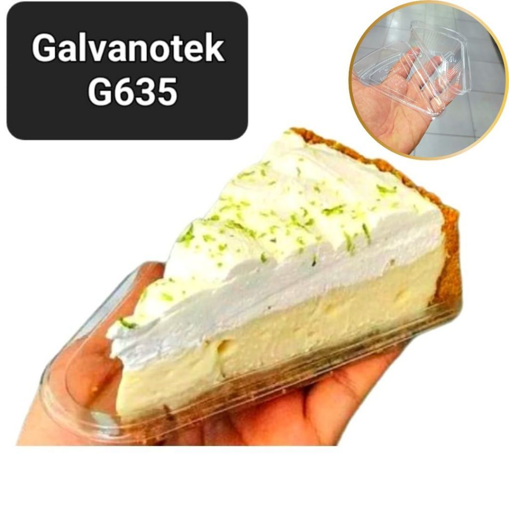 Embalagem Para Fatia De Bolo Torta De Limão G635 Triangular Transparente Com 20 40 60 80 Unidades