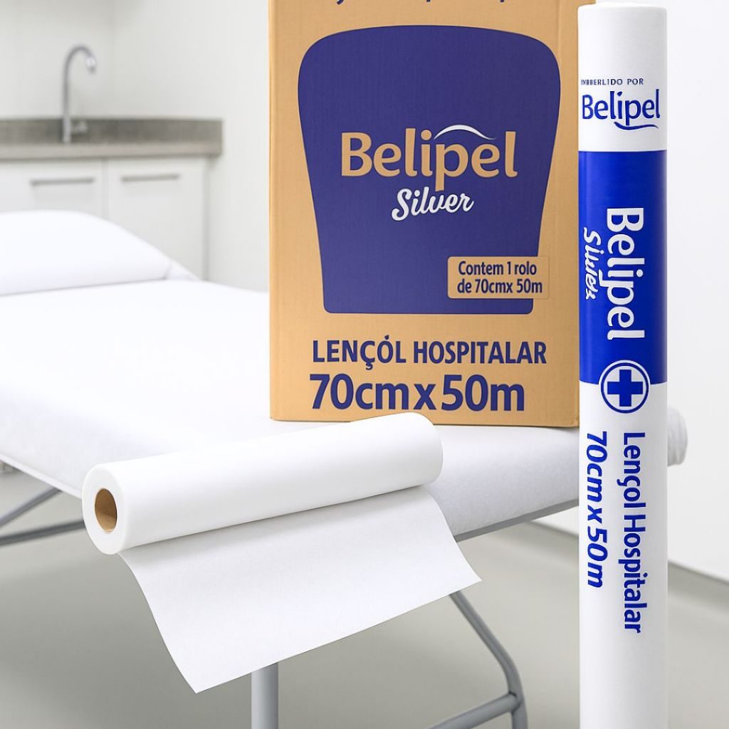 Kit de Lençol Descartavel Papel Hospitalar Maca Branco 70x50 2 4 6 8 10 Unidades Lençóis