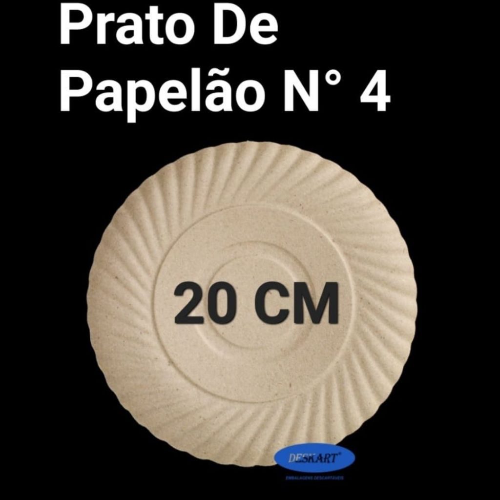 Prato N° 04 De Papelão Para Festa Bandeja de Pizza Salgadinhos Descartável